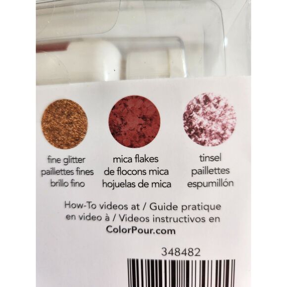 Color Pour Glitter Pouring Paint Mix Amber B18 - Picture 2 of 3